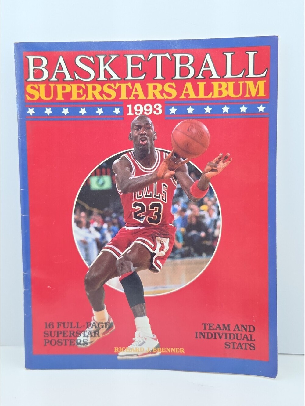1993 Basketball Superstars Album Michael Jordan Complete All 16 Posters Brenner